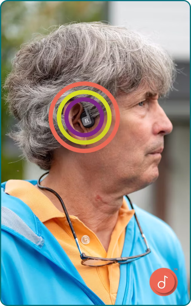 InTandem headset used to deliver rhythmic auditory stimulation (RAS) to improve walking and ambulation for people with chronic stroke